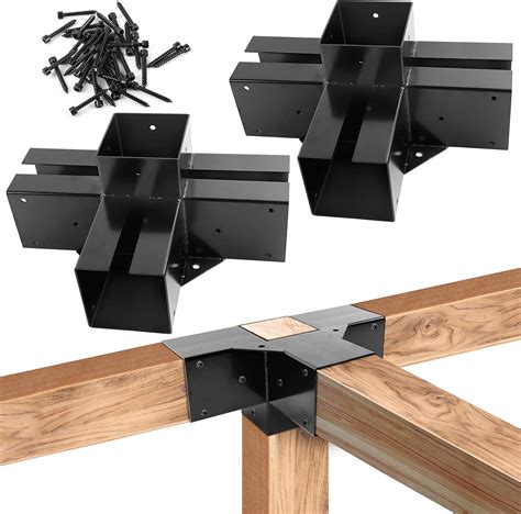 metal pergola corner brackets|4x4 metal pergola brackets.